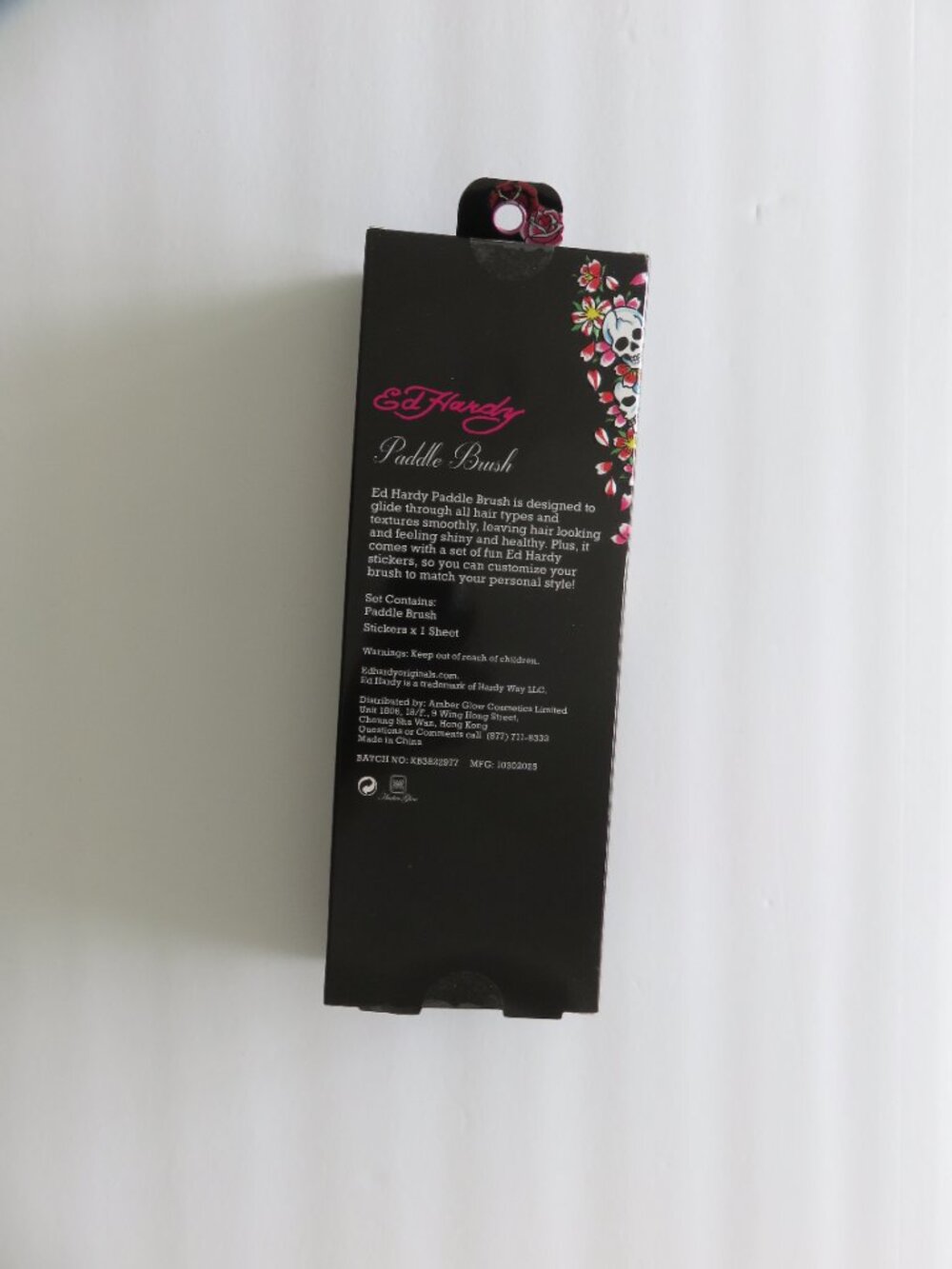 (#132) ED HARDY Paddle W Stickers Hair Brush - Picture 6 of 7
